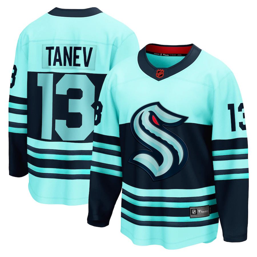 Men Seattle Kraken 13 Brandon Tanev Fanatics Branded Teal Special Edition Breakaway Player NHL Jersey